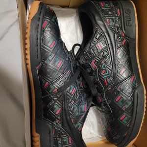 Fila Original Fitness Mens 8.5 black,green and red